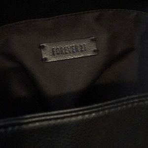 Fake leather black forever 21 backpack!